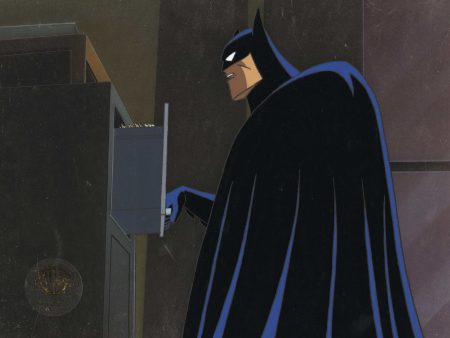 Batman The Animated Series Original Production Cel On Original Background: Batman For Cheap