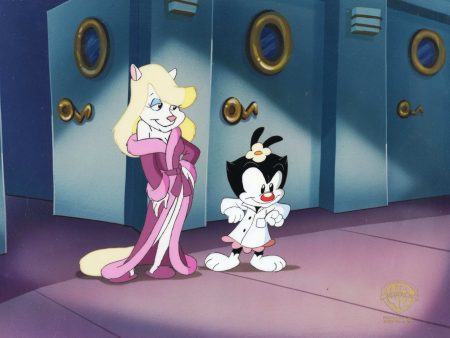 Animaniacs Original Production Cel: Minerva and Dot Cheap