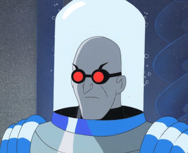 Batman The Animated Series Original Production Cel On Original Background: Mr. Freeze Sale