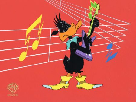 Looney Tunes Original Production Cel on Original Background: Daffy Duck Fashion