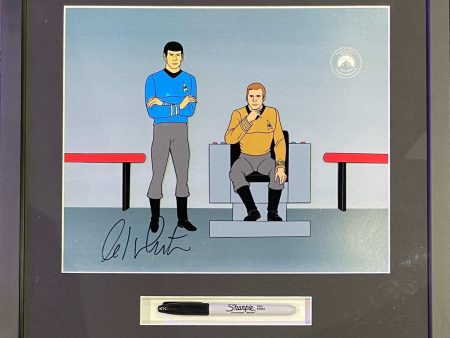 Star Trek The Animated Series: Kirk and Spock Sericel signed by William Shatner Sale