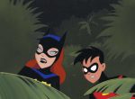 The New Batman Adventures Original Production Cel on Original Background: Batgirl and Robin on Sale