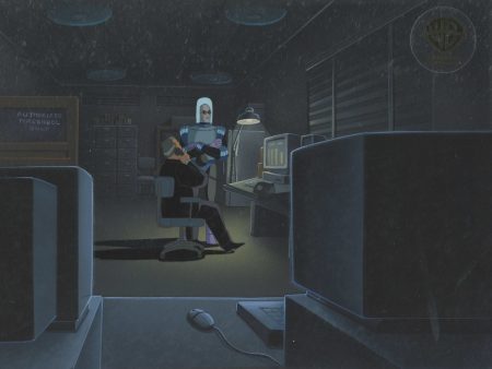 Batman and Mr. Freeze SubZero Original Production Cel on Original Background: Mr. Freeze Cheap