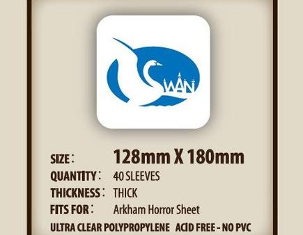 SWAN Sleeves - Card Sleeves (128  x 180 mm) - 40 Pack, Thick Sleeves Sale