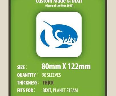 SWAN Sleeves - Card Sleeves (80 x 122 mm) - 90 Pack, Thick Sleeves Hot on Sale