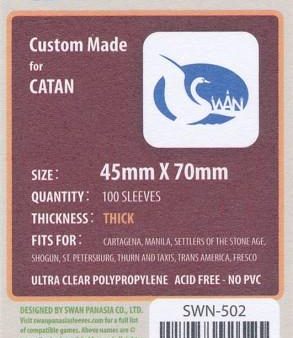 SWAN Sleeves - Card Sleeves (45 x 70 mm) - 100 Pack, Mini Euro Thick Sleeves Supply