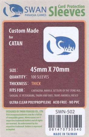 SWAN Sleeves - Card Sleeves (45 x 70 mm) - 100 Pack, Mini Euro Thick Sleeves Supply