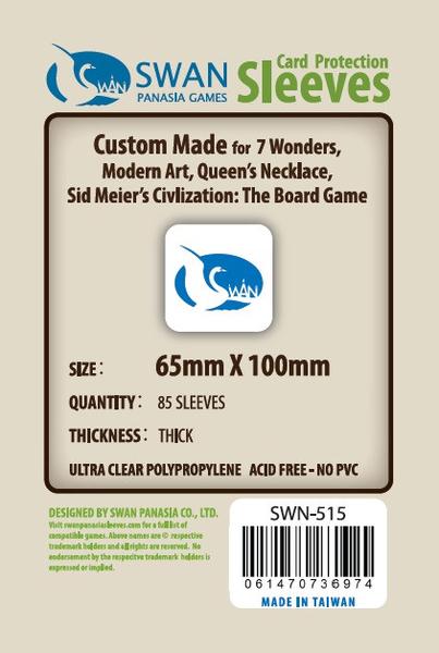 SWAN Sleeves - Card Sleeves (65 x 100 mm) - 85 Pack, Thick Sleeves Fashion