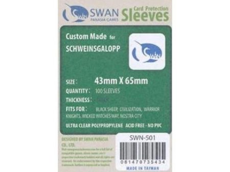 SWAN Sleeves - Card Sleeves (43 x 65 mm) - 100 Pack, Thick Sleeves Discount