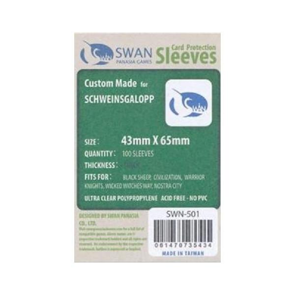 SWAN Sleeves - Card Sleeves (43 x 65 mm) - 100 Pack, Thick Sleeves Discount