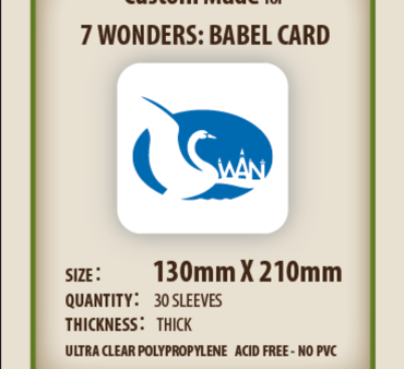 SWAN Sleeves - Card Sleeves (130 x 210 mm) - 30 Pack, Thick Sleeves Online Sale