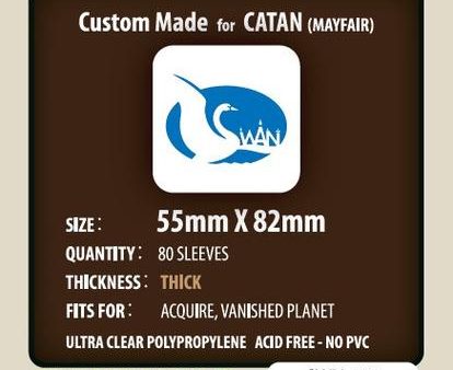 SWAN Sleeves - Card Sleeves (55 x 82 mm) - 80 Pack, Thick Sleeves Supply