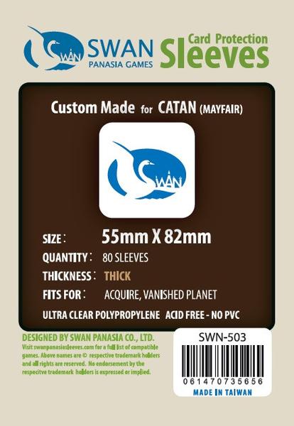 SWAN Sleeves - Card Sleeves (55 x 82 mm) - 80 Pack, Thick Sleeves Supply