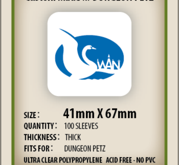 SWAN Sleeves - Card Sleeves (41 x 67 mm) - 100 Pack, Thick Sleeves Hot on Sale